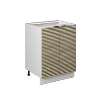 SPODNÍ SKŘÍŇKA KUCHYŇSKÉ LINKY Fame-Line Dubový panel - bílá/barva dubu, kompozitní dřevo (60/82/51.6cm) - Vicco