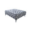 HOCKER NARLA Silber Velvet - Silberfarben, Textil (110/44/110cm) - KAWOLA