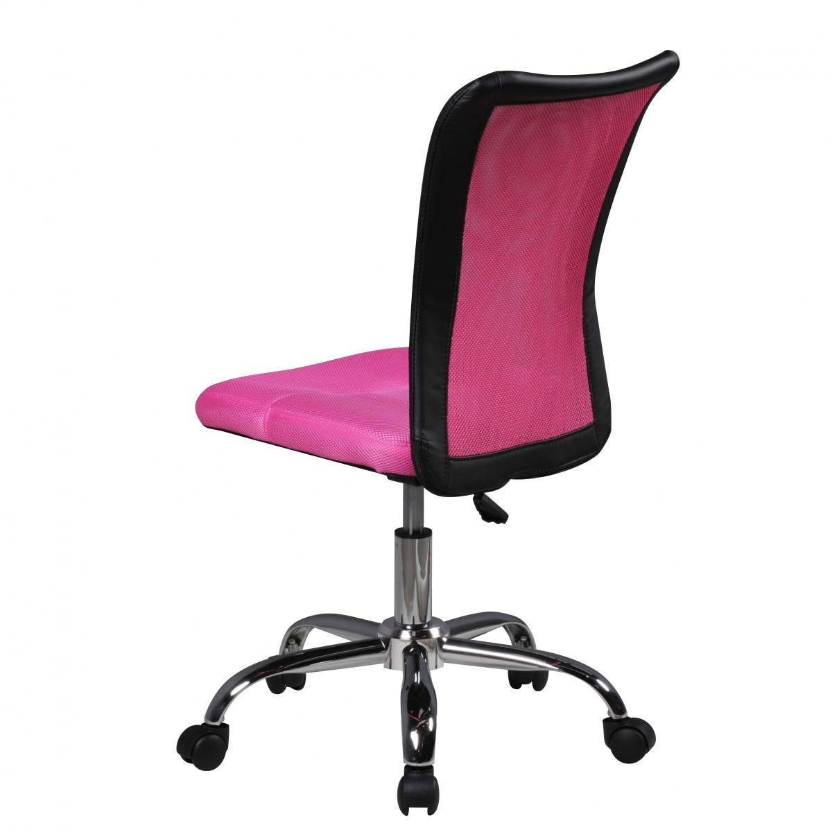 KINDERDREHSTUHL Netz Höhenverstellbar Bis 30kg, Rosa 60x60x100 cm - Pink/Silberfarben, Textil/Metall (60/100/60cm) - KADIMA DESIGN