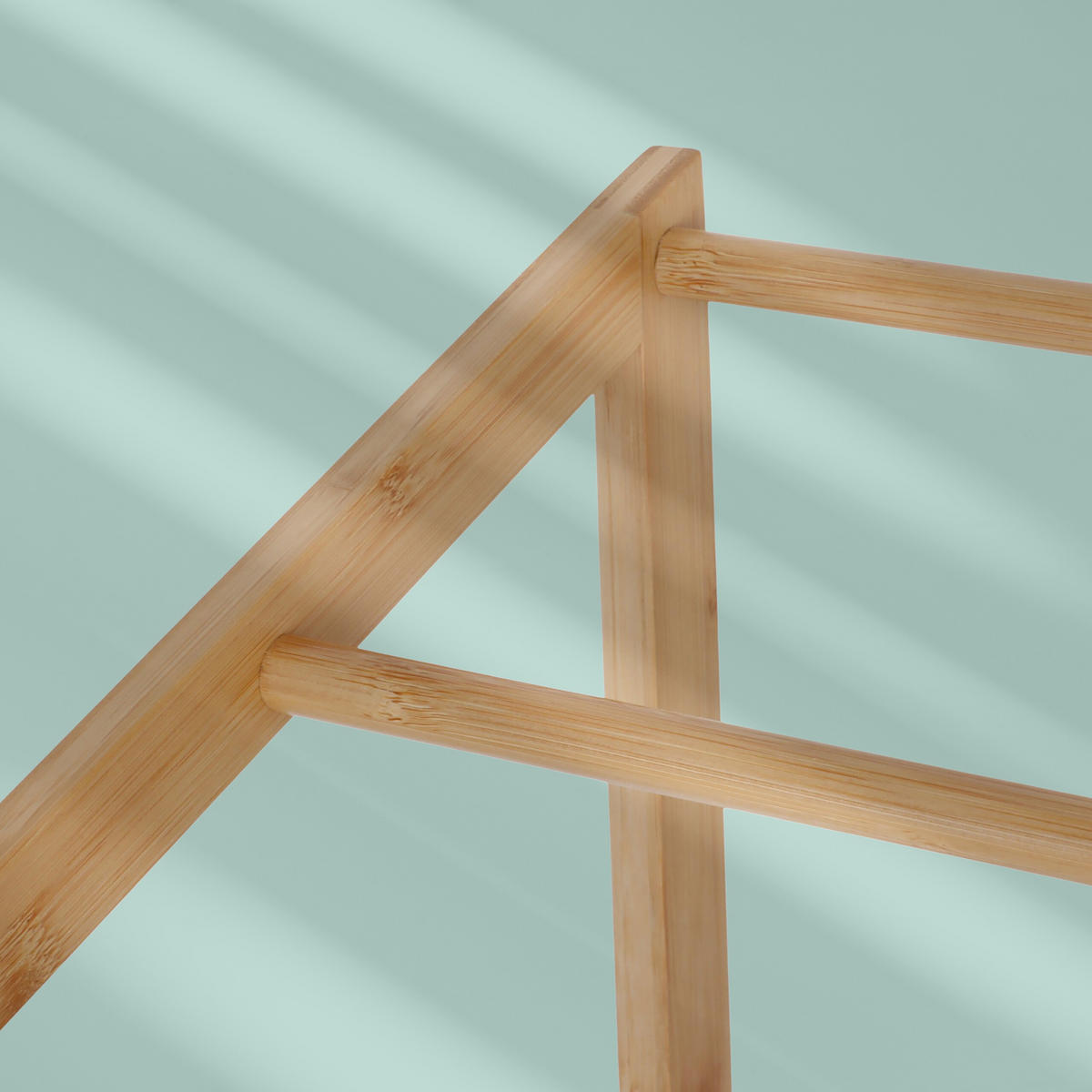 HANDTUCHSTÄNDER - Hellbraun, Holz (52.5/86/32cm) - Relaxdays