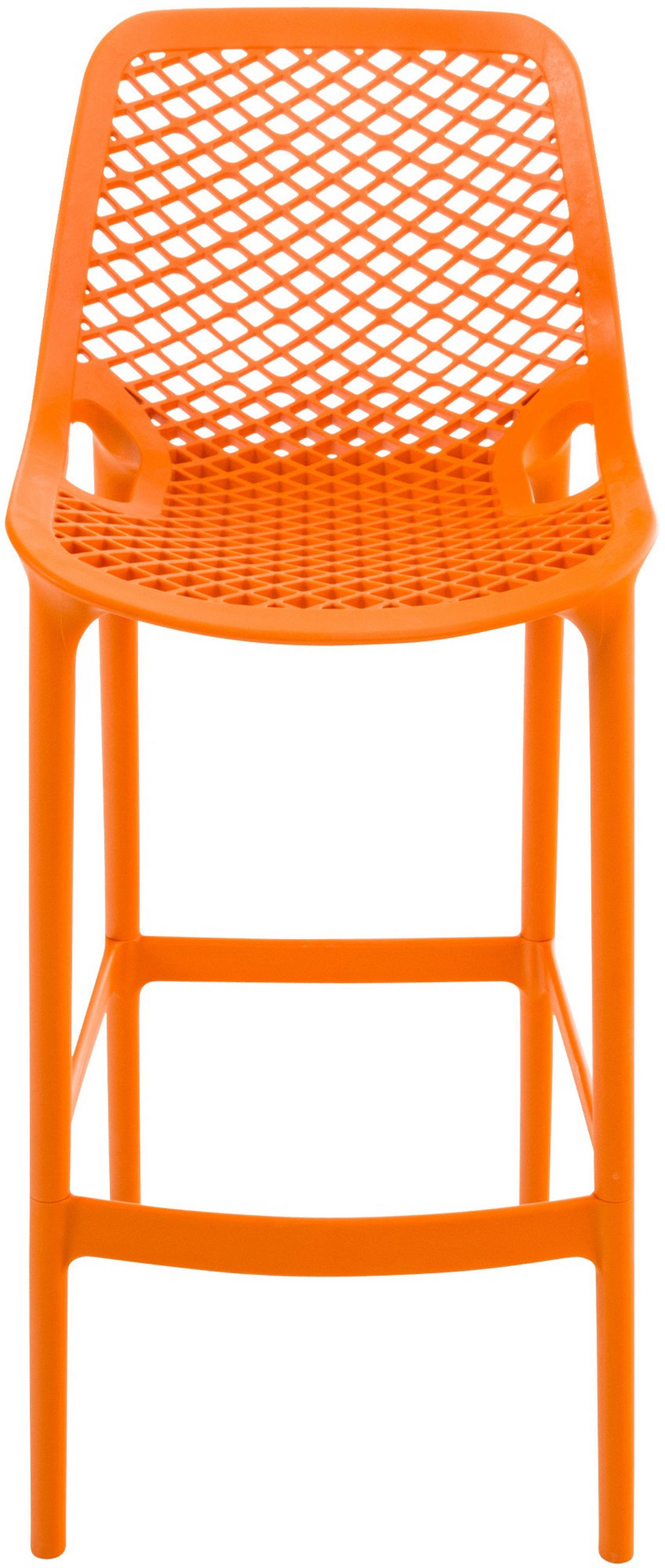 BARHOCKER Kunststoff orange - Rot/Orange, Kunststoff (45/105/53cm) - CLP