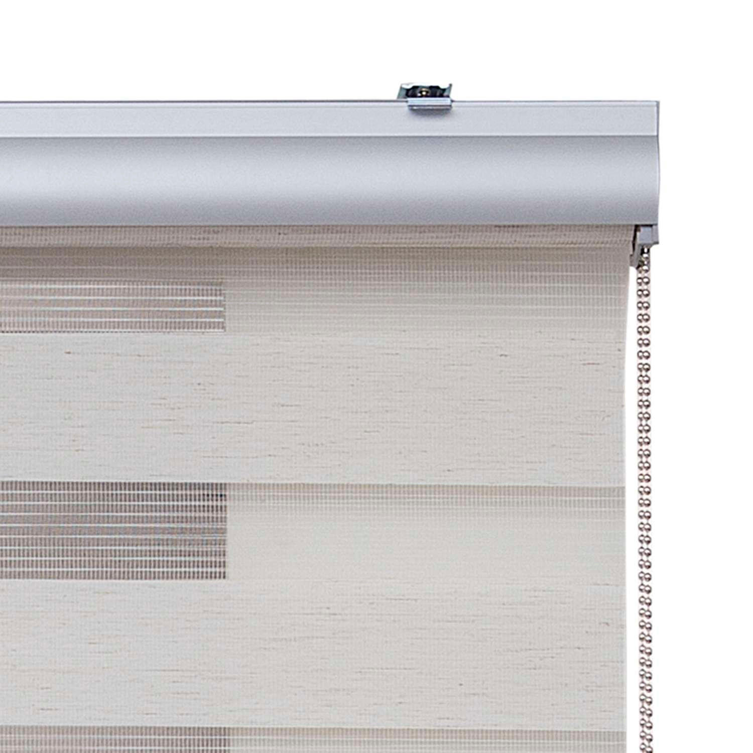 Thumbnail - Storesdeco Doppelrollo, Creme, Kunststoff, Uni, Rechteckig, 60x250 cm, CE, Wohntextilien, Rollos & Jalousien, Rollos, Do...