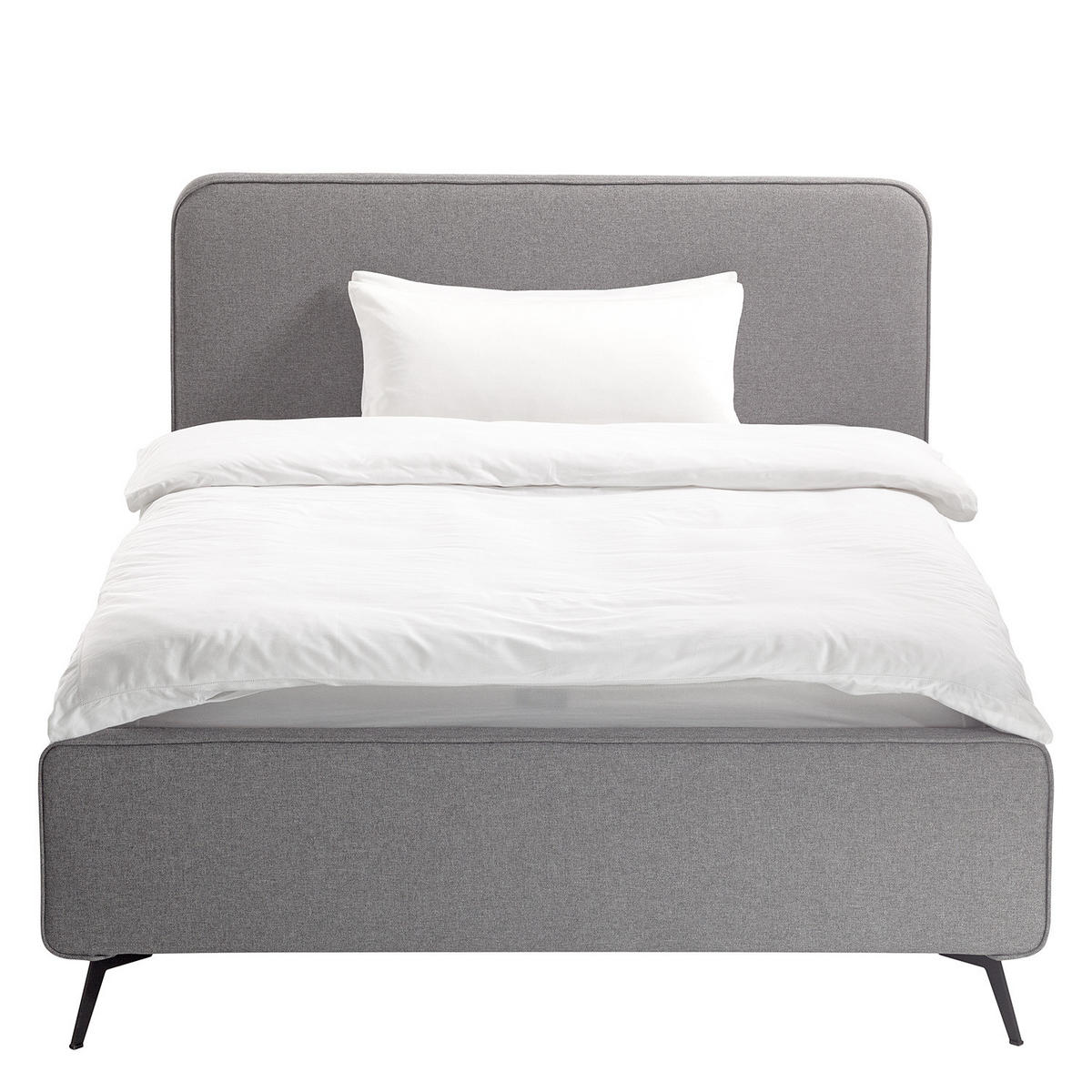 POLSTERBETT - Grau, Textil (140/200cm) - home24