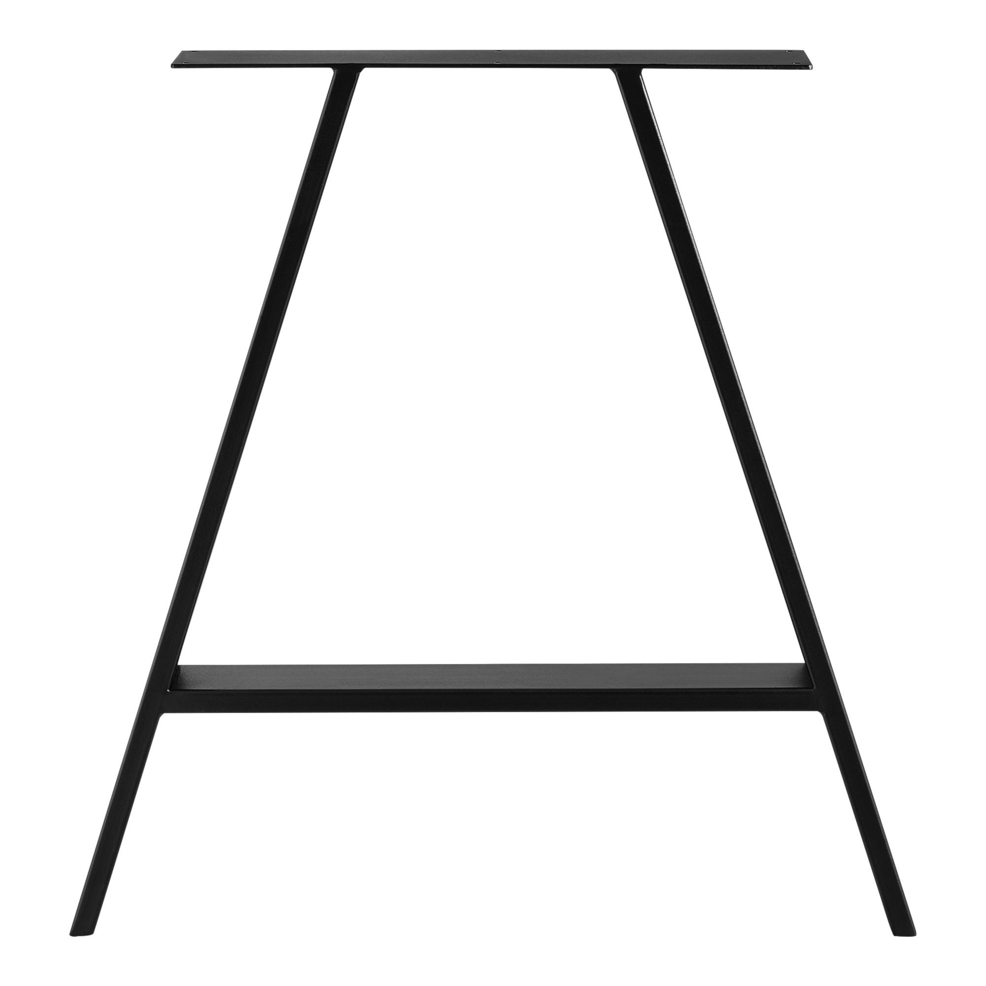 TISCHGESTELL-SET 2-TLG. Eschau - Schwarz, Metall (70/72/10cm) - [en.casa]