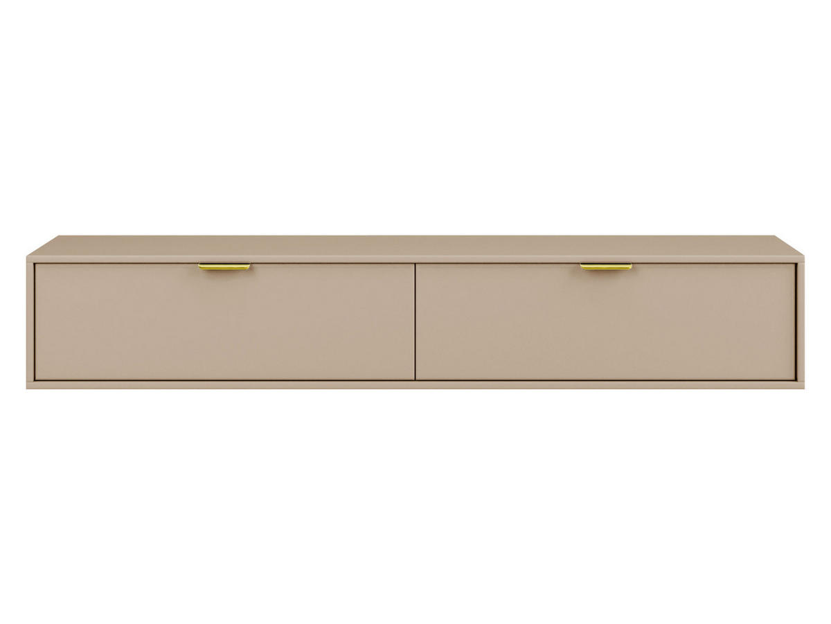TV-LOWBOARD Senna 175 - Kaschmir/Goldfarben, Holzwerkstoff/Metall (175/35/33cm) - MIRJAN24