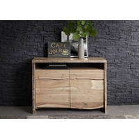SIDEBOARD Akazie 131x45x96 natur lackiert PURE ACACIA #103 - Braun, Holz (131/96/45cm) - Massivmoebel24