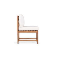 DININGSTUHL - Akazie massiv / Polyester - Braun / Beige - Beige/Braun, Holz/Textil (53/86/66cm) - home24