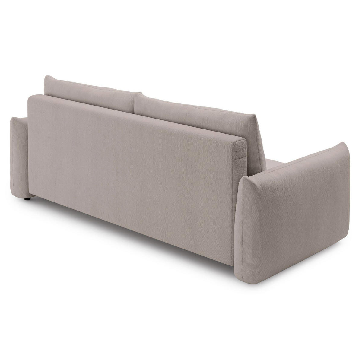 SCHLAFSOFA Theolla Hellbeige - Ecru/Schwarz, Textil/Metall (248/97/111cm) - Selsey