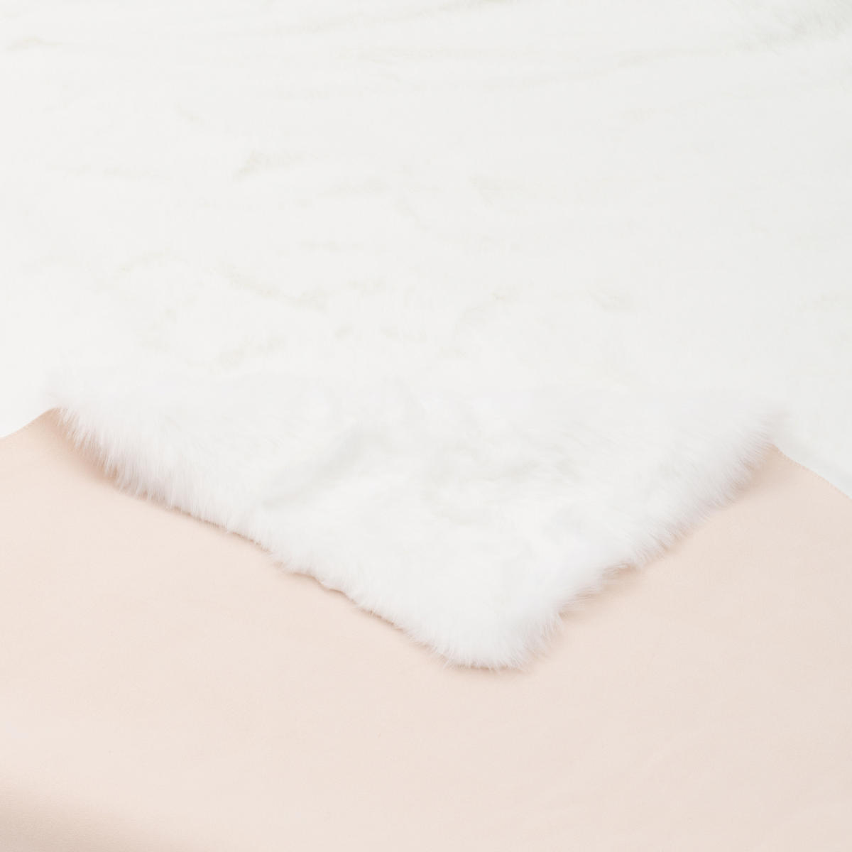 LUXUS SUPER SOFT FELLTEPPICH ASPEN MELIERT - Weiß, Textil (120/170cm) - Pergamon