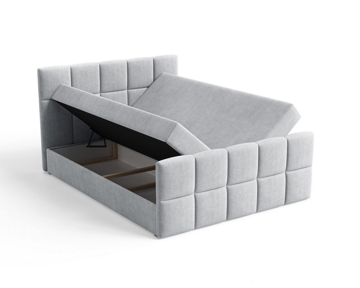 BOXBETT Coriano II Grau 160x200 cm - Grau, Textil (160/200cm) - B&B Home