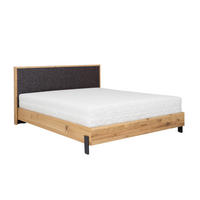 POLSTERBETT mit Matratze PRATO, Braun, 140x200 cm - Braun, Textil (140/200cm) - KS Home Concept