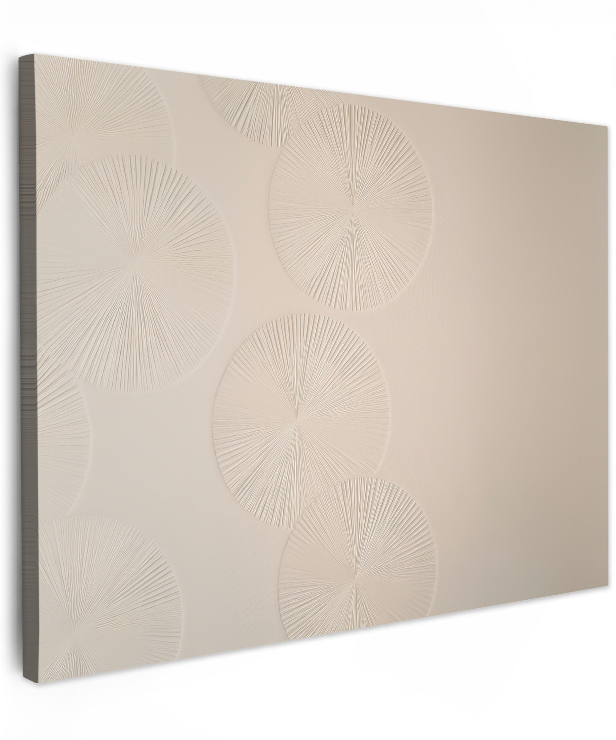 LEINWANDBILD Japandi - Beige - Modern 40x30 cm - Ecru, Textil (40/30cm) - MuchoWow