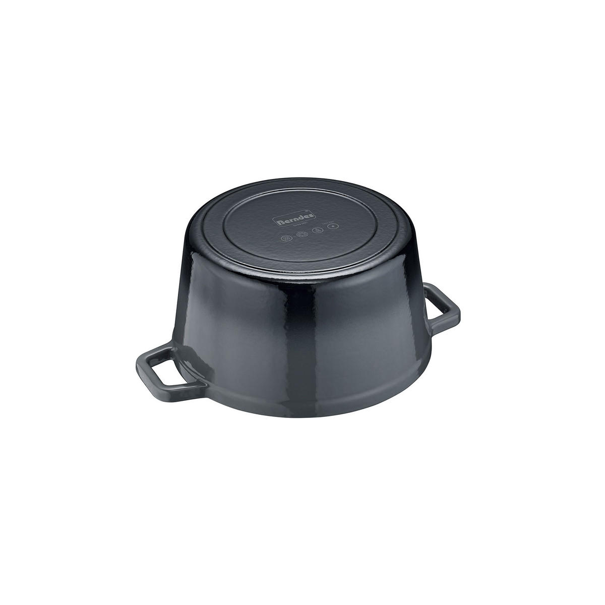 BRÄTER b.iron Bräter, Gusseisen, Schwarz / Grau, 20 cm - Schwarz, Metall (24.2/22.5/13.9cm) - Berndes