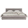 POLSTERBETT Alegre Hellgrau Samt 160x200 cm - Hellgrau/Schwarz, Kunststoff/Textil (160/200cm) - Selsey