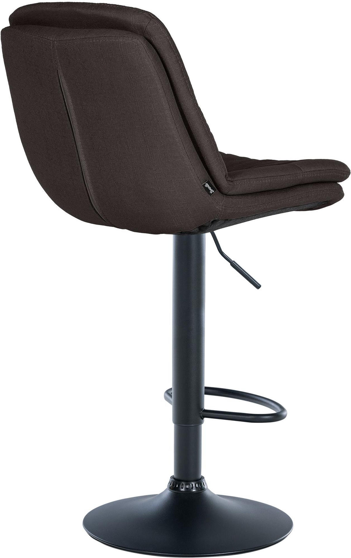 BARHOCKER Stoff dunkelgrau - Dunkelgrau/Schwarz, Textil (46/92/54cm) - CLP