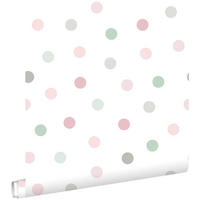 TAPETE Punkte 53 cm x 10.05 m - Weiß, Papier (53/0.1cm) - ESTAhome