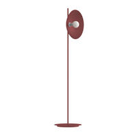 STEHLEUCHTE - Rot, Metall (40/40/160cm) - Lumicom