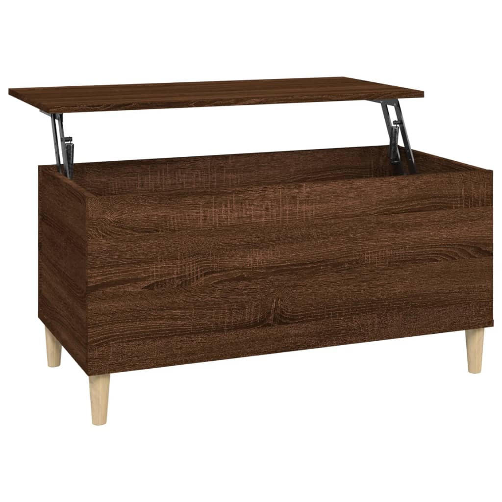 COUCHTISCH Braun Eichen-Optik 90x44,5x45 cm Holzwerkstoff - Braun, Holzwerkstoff (90/44.5/45cm) - furnicato