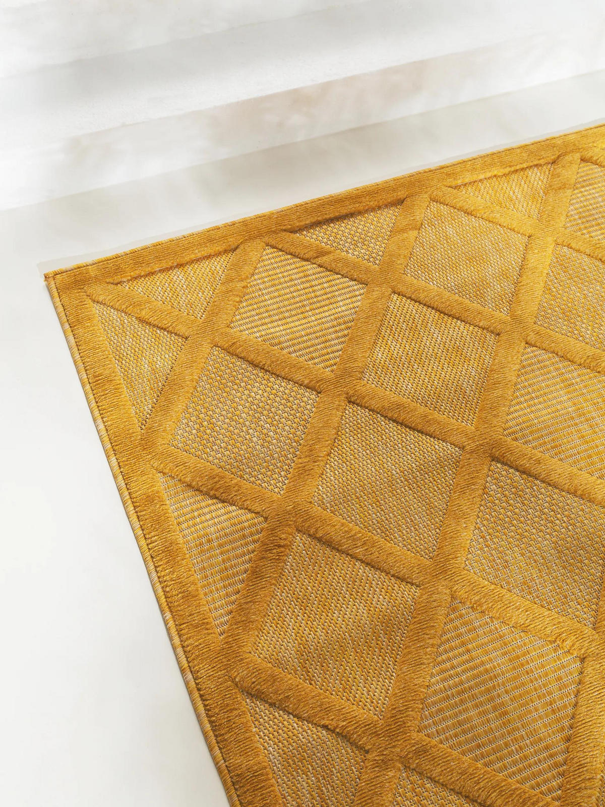 OUTDOORTEPPICH Bonte Gelb 160x230 cm - Gelb, Textil (160/230cm) - benuta Nest