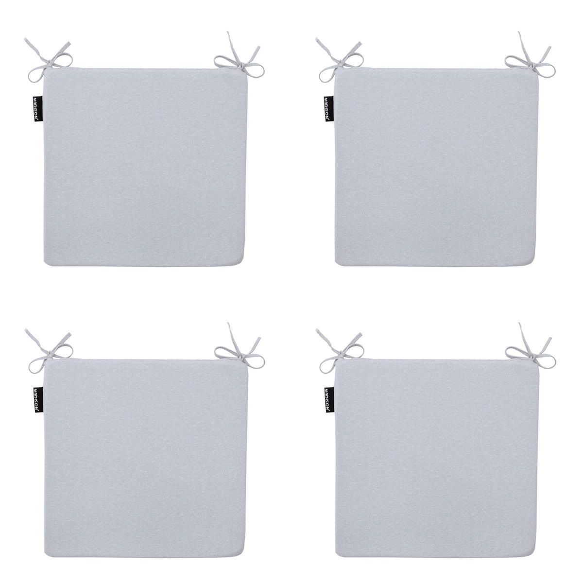 SITZKISSEN Panama 40/40 cm 4er-Set - Hellgrau, Textil (40/4/40cm) - Madison