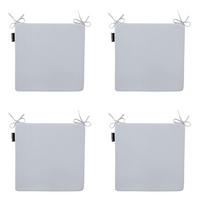 SITZKISSEN Panama 40/40 cm 4er-Set - Hellgrau, Textil (40/4/40cm) - Madison
