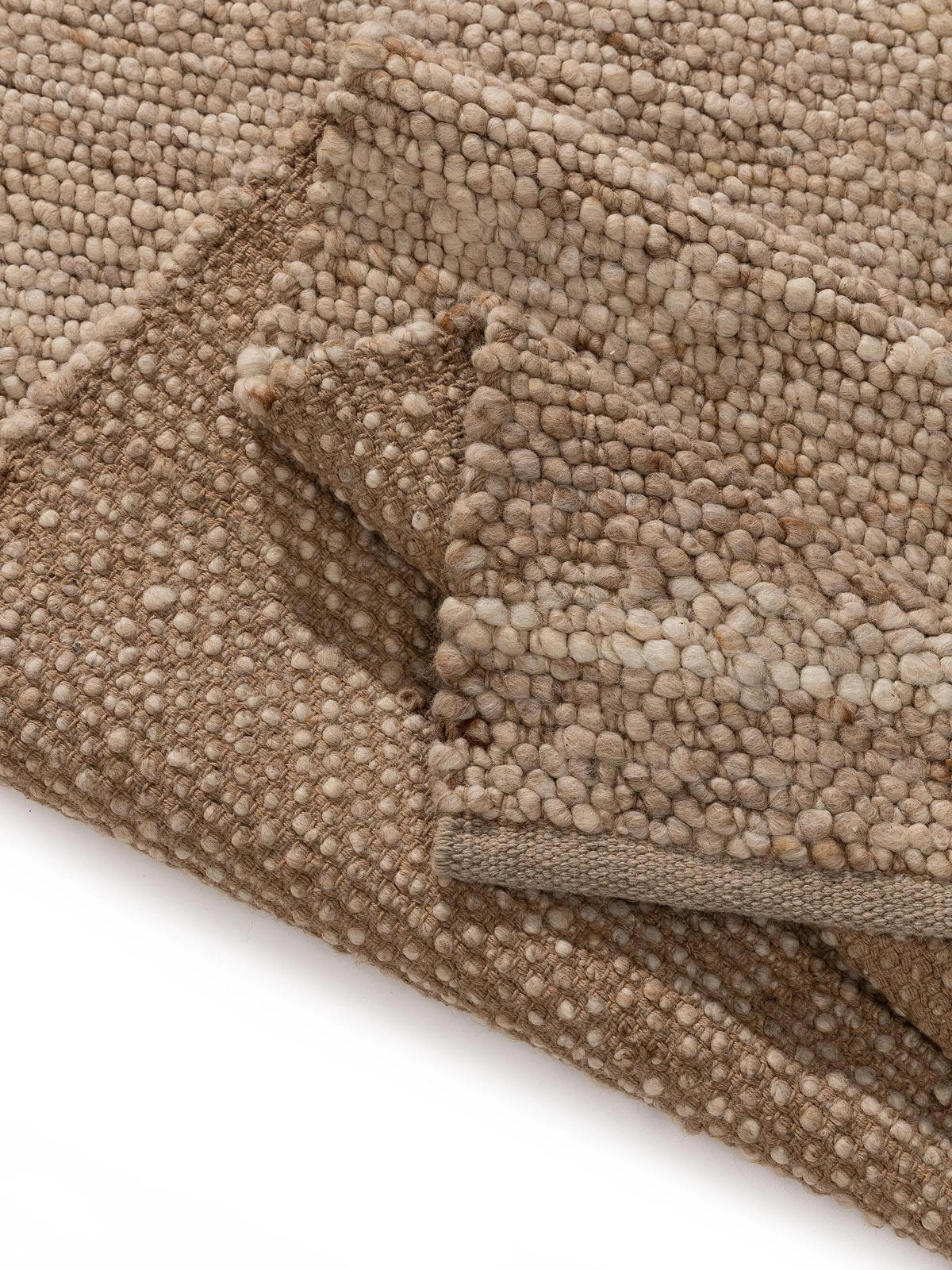 WOLLTEPPICH Finn Beige 70x200 cm - Beige, Textil (70/200cm) - benuta Pure