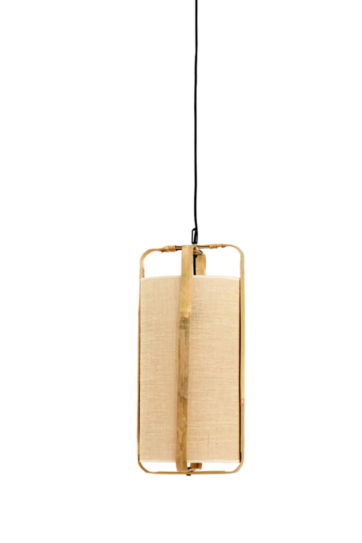 HÄNGELAMPE Sendai Braun Ø27/56 cm - Braun, Holz (27/27/56cm) - Light & Living