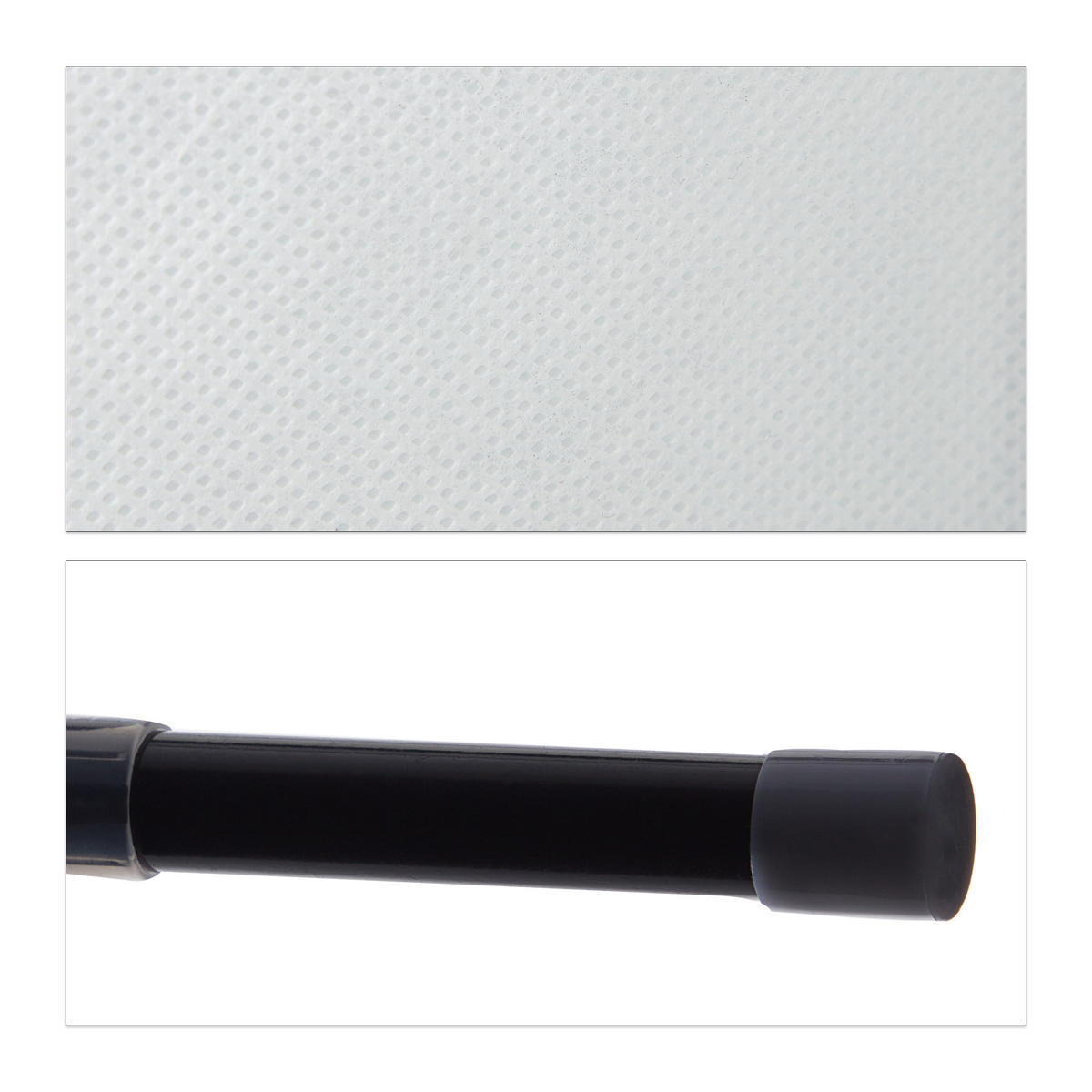 ROHOVÝ šatník - biela, kov/textil (100/169/83cm) - Relaxdays