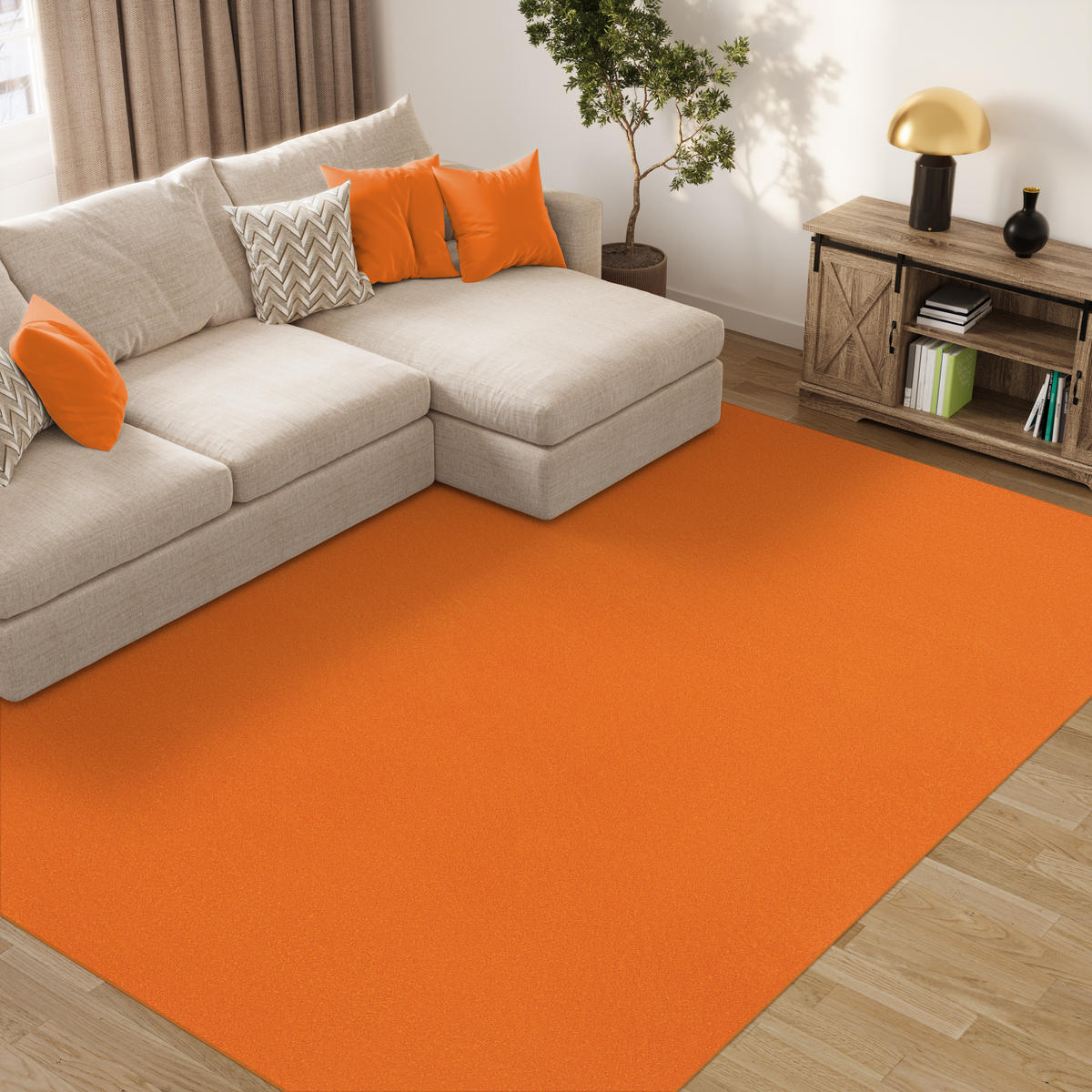 TEPPICH Mono Orange 80/150 cm - Orange, Kunststoff (80/150cm) - Tapiso
