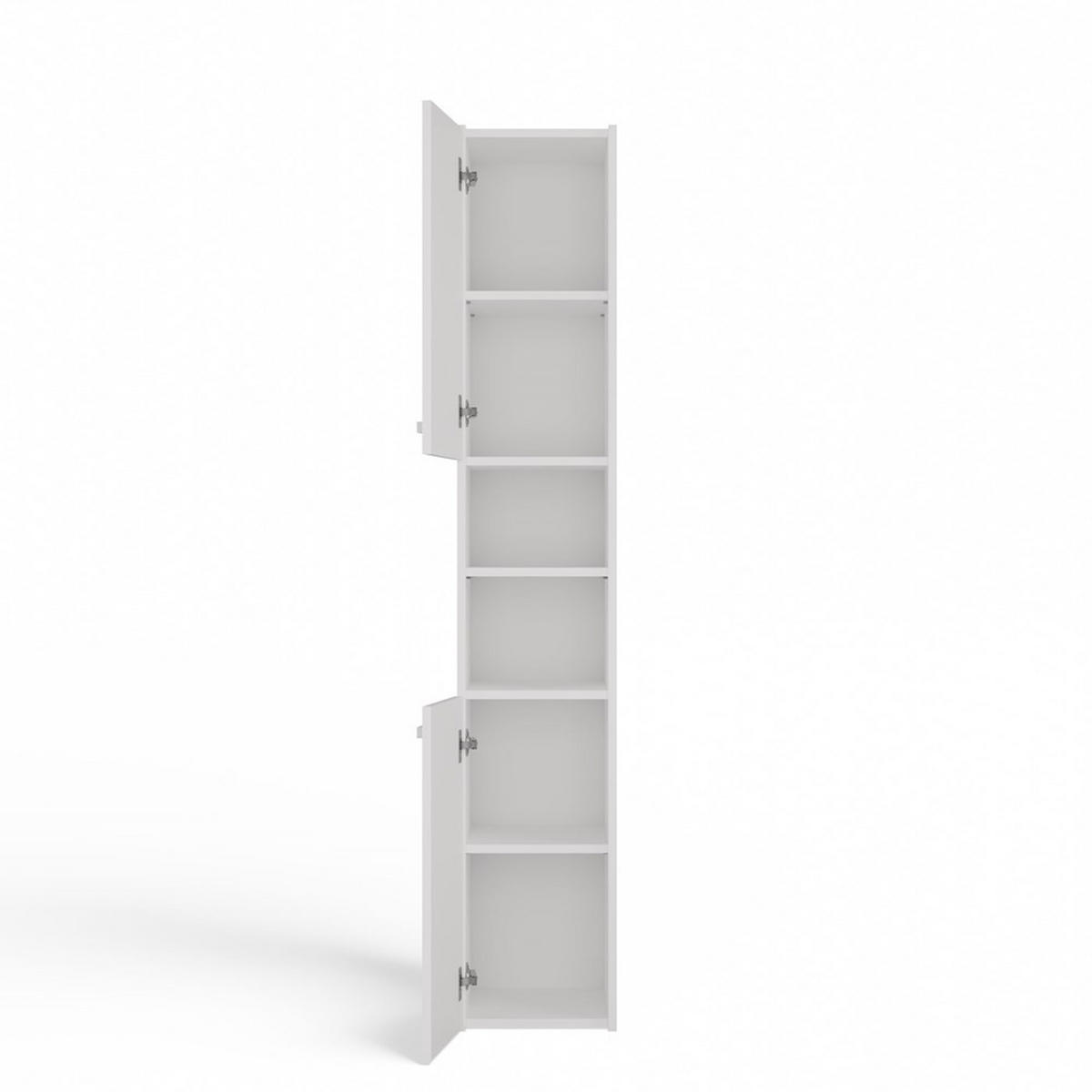 SKRIŇA kúpeľňová - biela, kompozitné drevo (30/170/30cm) - RAUMHIRSCH FURNITURE