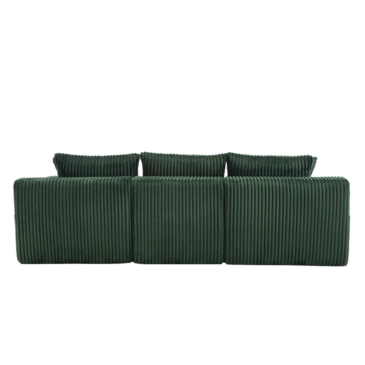 KOTNI KAVČ 257/90-160/62 cm Smaragdno zelen - smaragdno zelena, tekstil (160/257cm)