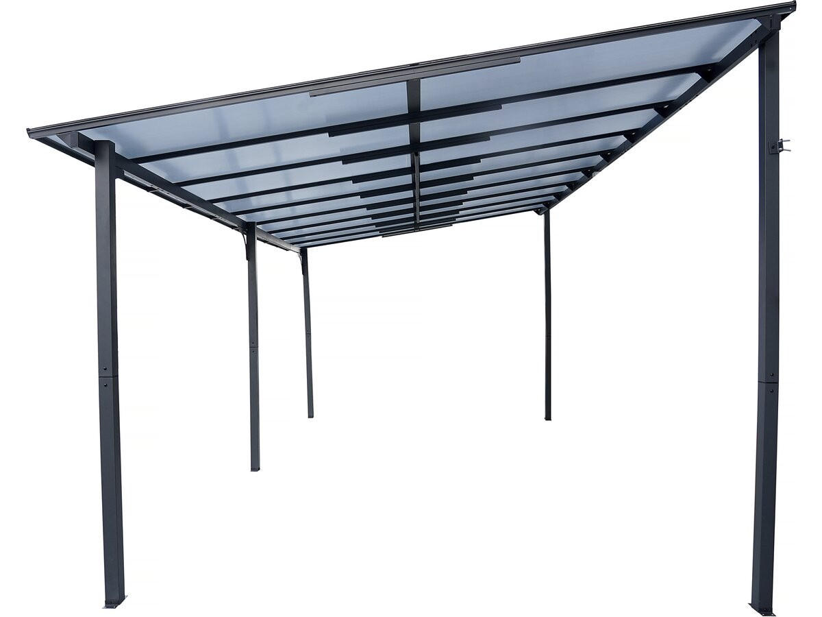 PARTYZELT UND PAVILLON marvin Grau - Grau, Metall (298/243/545cm) - Habitat Garten
