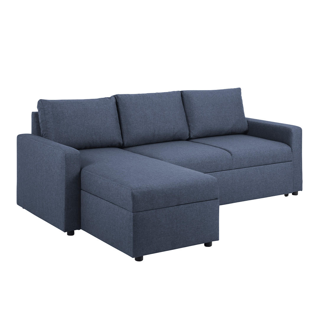 SCHLAFSOFA blau - Blau, Holzwerkstoff (218/155cm) - ebuy24