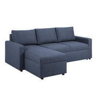 SCHLAFSOFA blau - Blau, Holzwerkstoff (218/155cm) - ebuy24