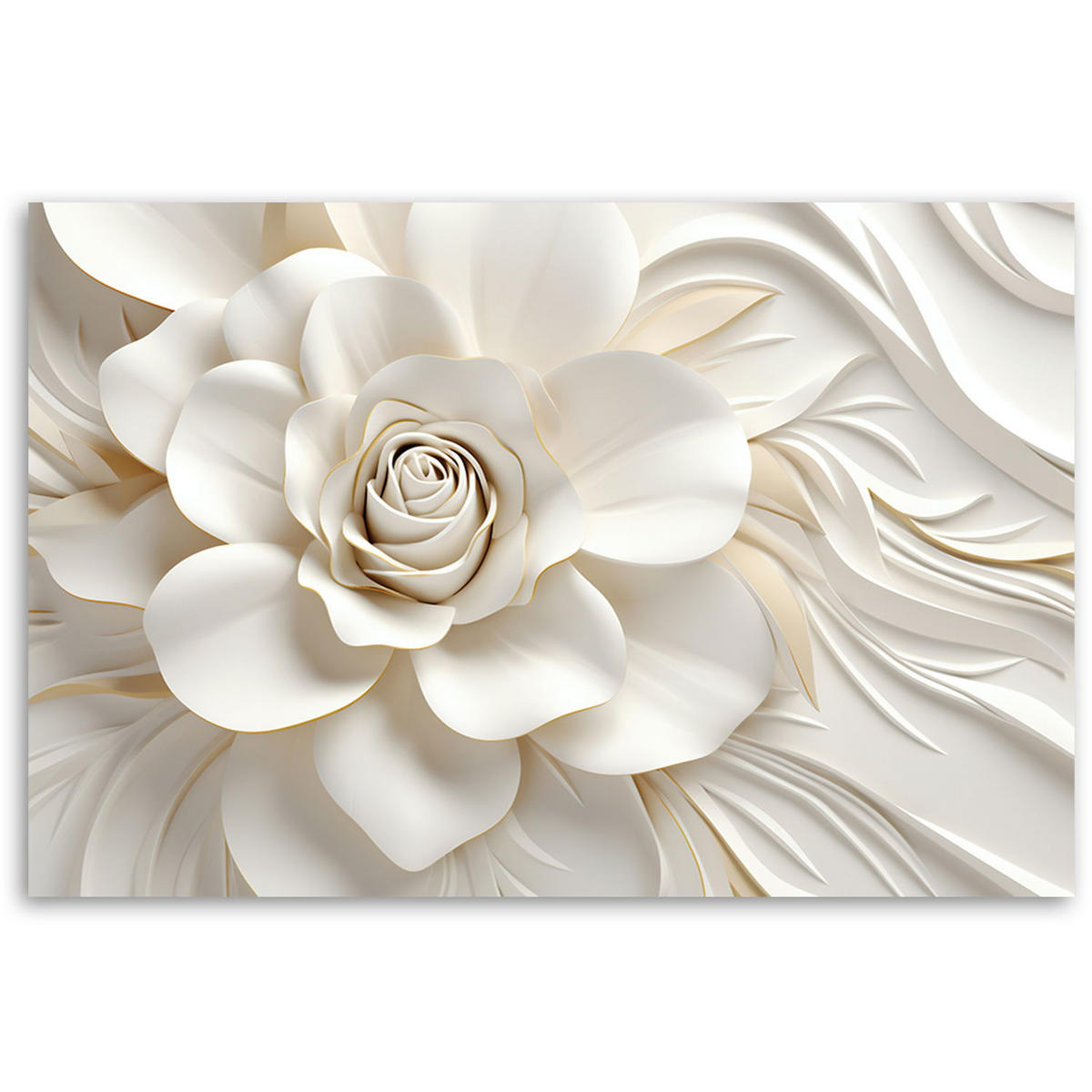 KUNSTDRUCK Weiß 100/70 cm - Weiß, Textil (100/70cm) - KUNSTLOFT