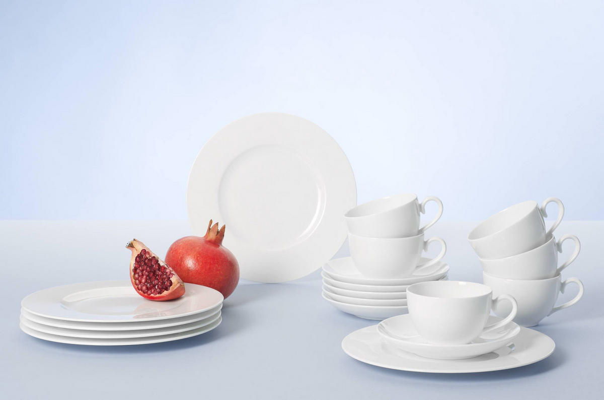 KAFFEE-SET Royal weiß 18-tlg. - Weiß, Keramik (2/2/2cm) - Villeroy & Boch
