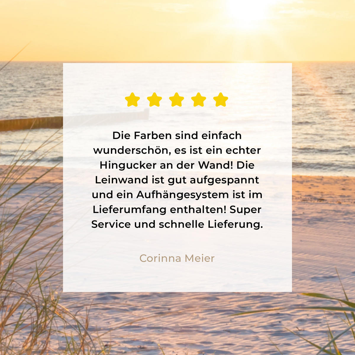 LEINWANDBILD Strand - Sonne - Düne - Gras - Sand - Horizont 80x120 cm - Hellblau, Textil (80/120cm) - MuchoWow