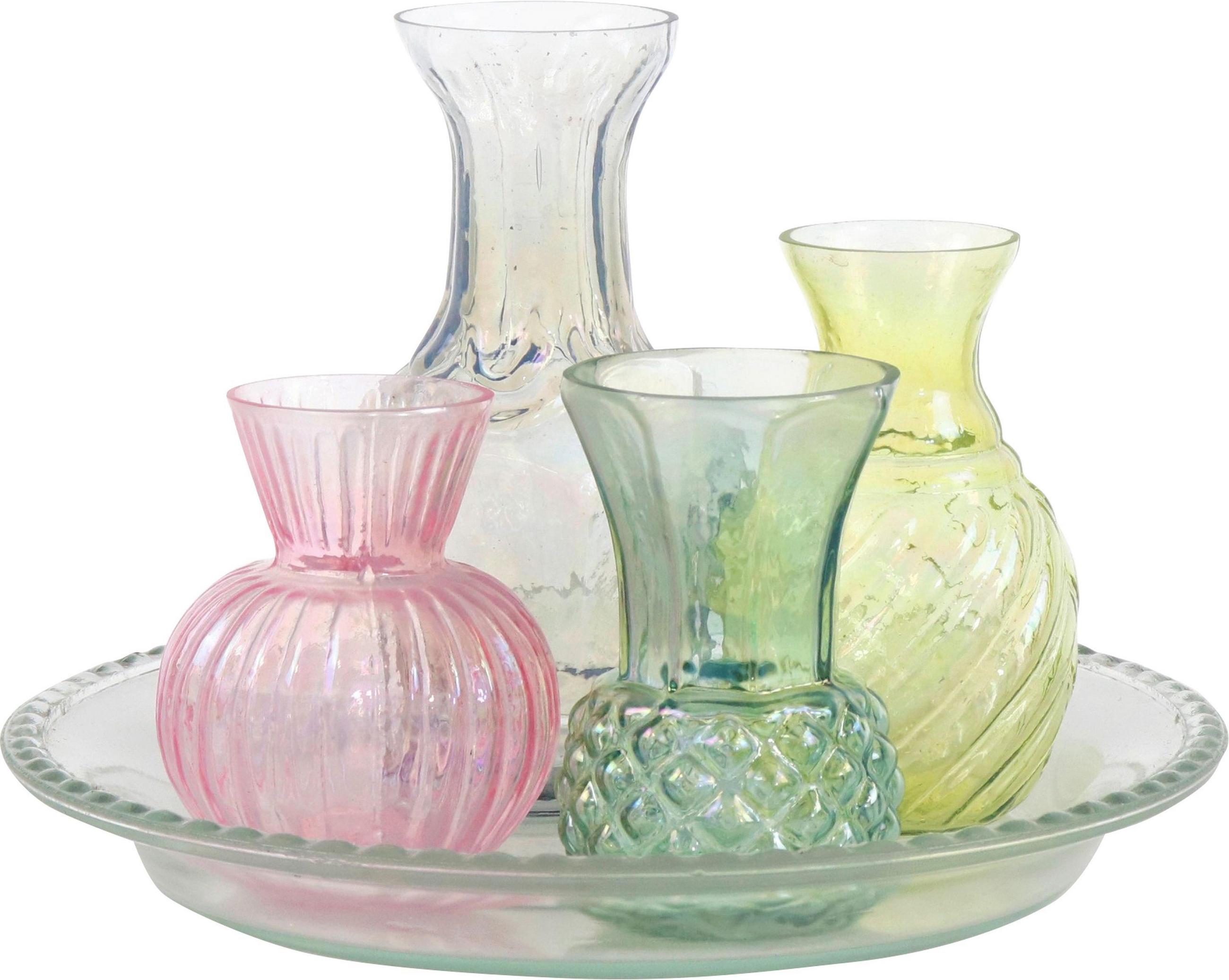 VASENENSEMBLE Poesie 5-tlg. - Rosa, Glas (13cm) - FURNARO