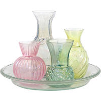 VASENENSEMBLE Poesie 5-tlg. - Rosa, Glas (13cm) - FURNARO