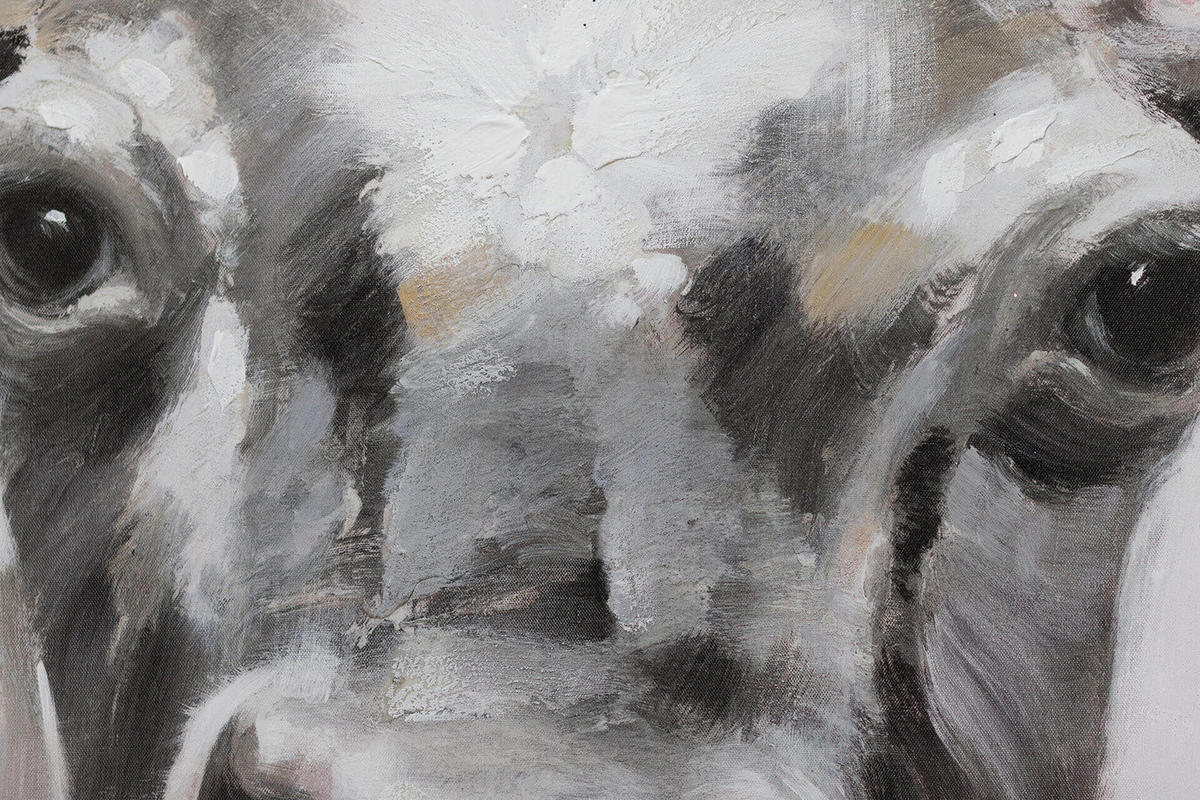 ÖLGEMÄLDE 80/80 cm - Braun, Holz/Textil (1.4/80cm) - KUNSTLOFT