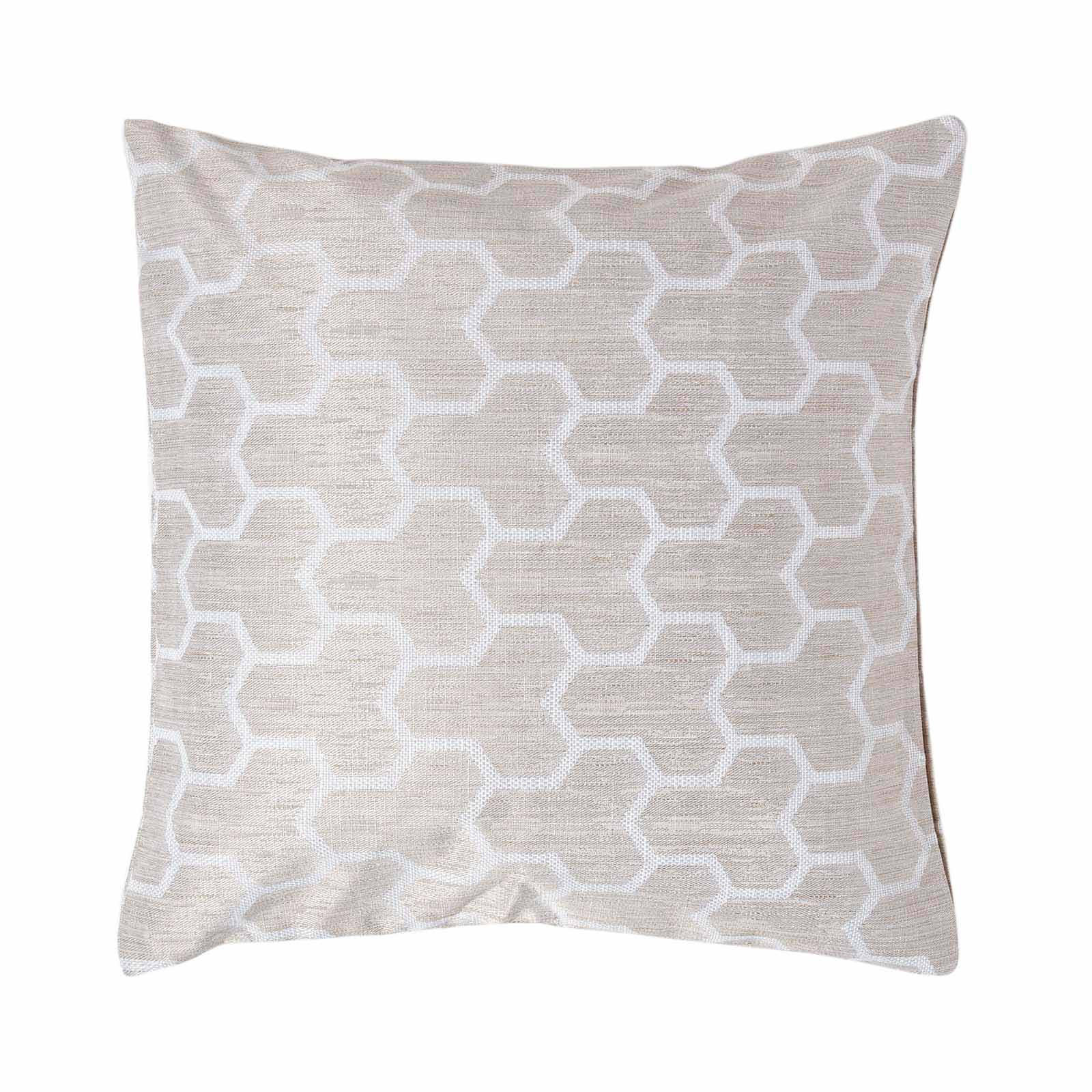 KISSENHÜLLE Jacquard geometrisch 45/45 cm - Naturfarben, Textil (45/45cm) - Homescapes