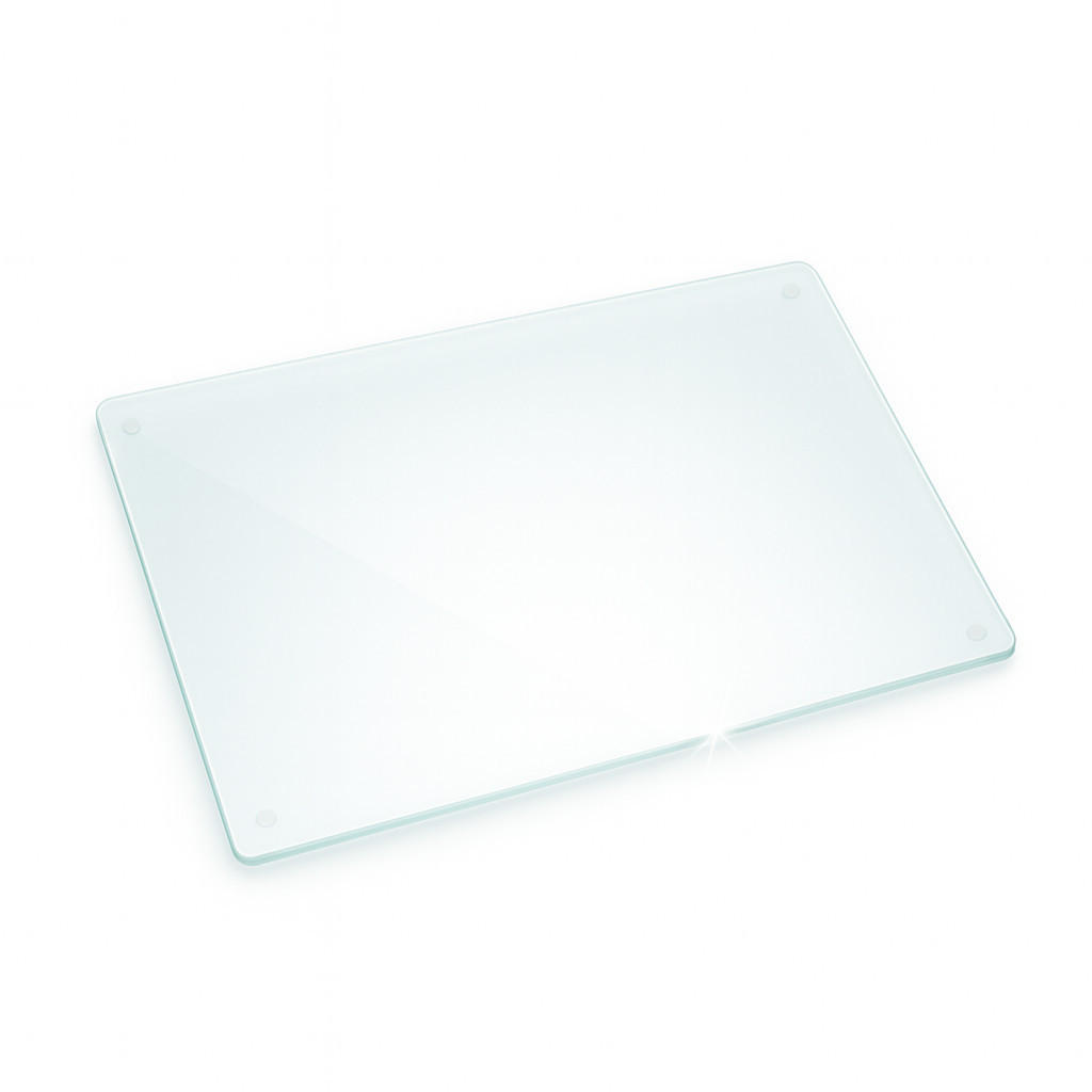 Wallfluent Glasplatte Transparent 52x0.4x80 cm