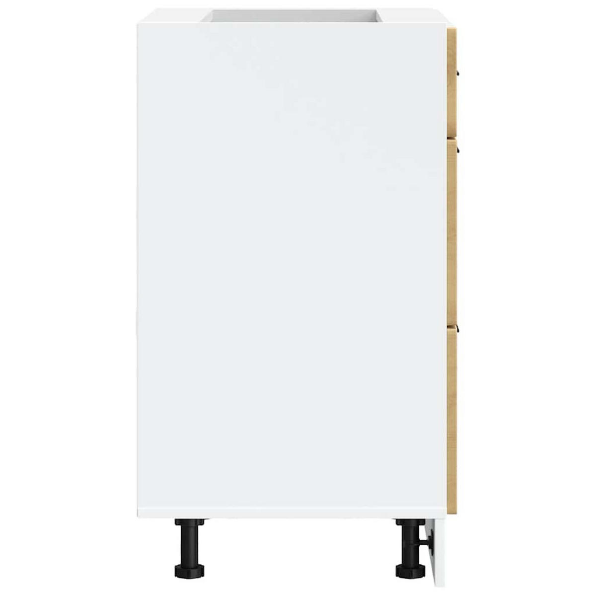 KÜCHENUNTERSCHRANK Porto Artisan-Eiche Holzwerkstoff - Braun, Holzwerkstoff (46/81.5/60cm) - vidaXL