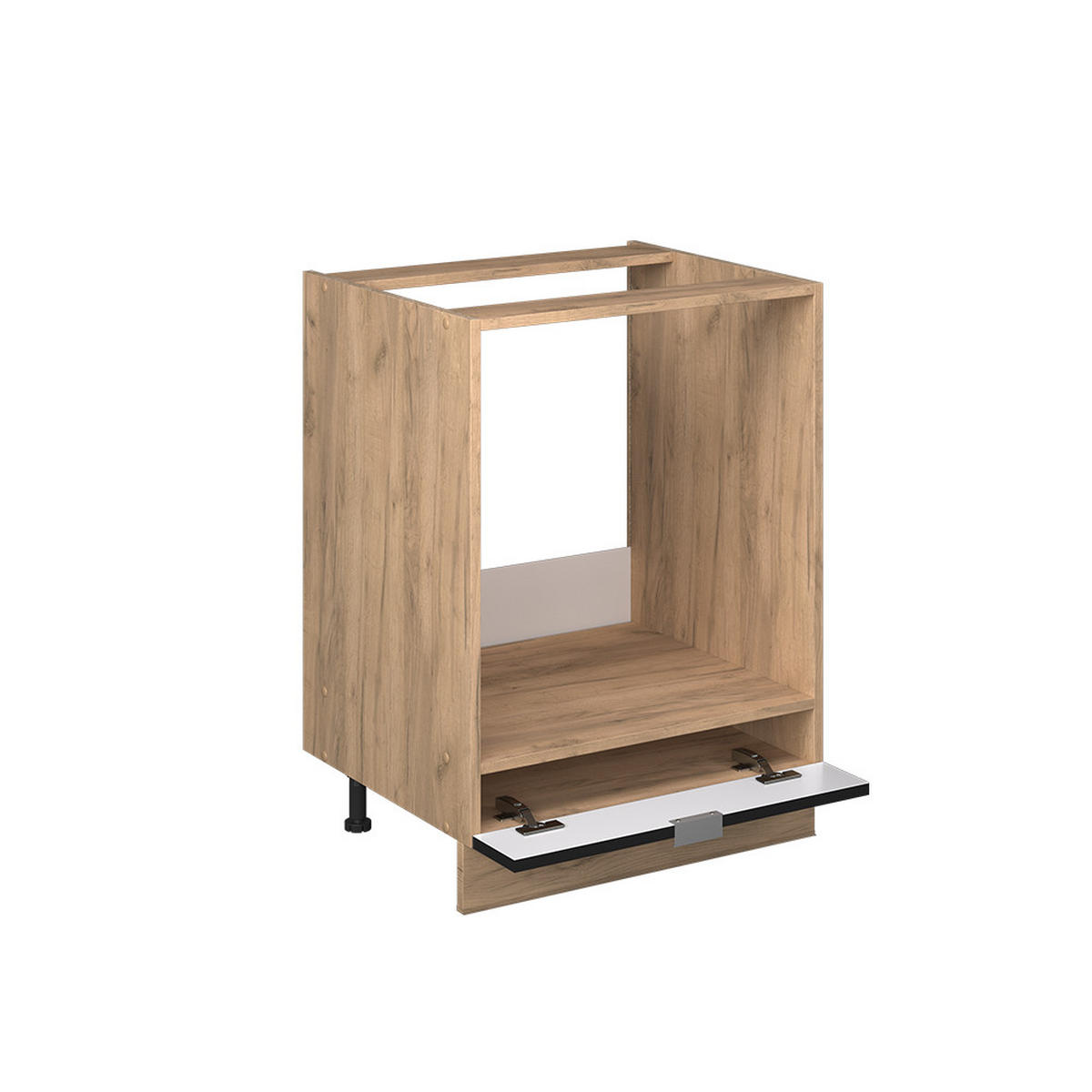 Honigeiche/Schwarz, Holzwerkstoff (60/82/60cm) - Vicco