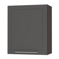 KÜCHENHÄNGESCHRANK Kvantum W2/60 Graphit Matt / Lava Matt 60 / 32,5 / 72cm - Dunkelgrau/Graphitfarben, Holz/Holzwerkstoff (60/72/32.5cm) - Feldmann-Wohnen