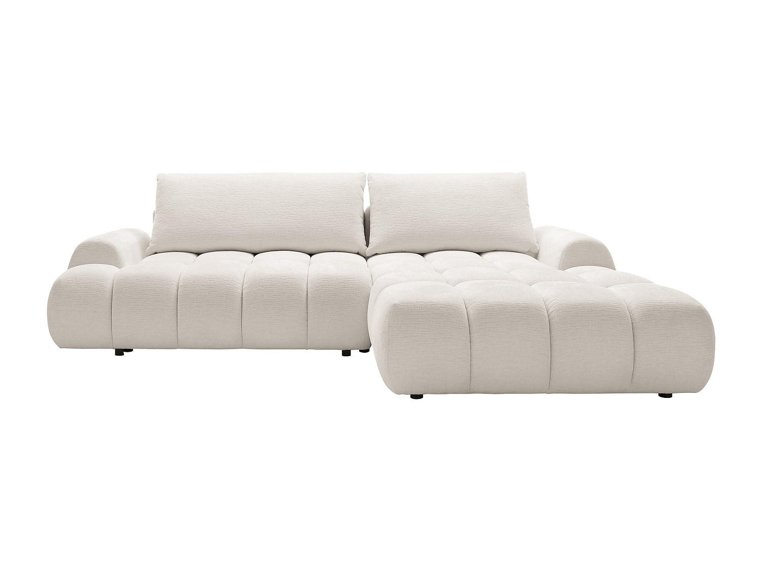 SCHLAFSOFA - 5 Personen - Stoff - Beige - - Beige, Textil (280/86/177cm) - Vente-Unique
