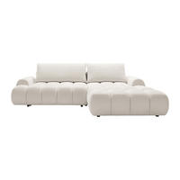 SCHLAFSOFA - 5 Personen - Stoff - Beige - - Beige, Textil (280/86/177cm) - Vente-Unique