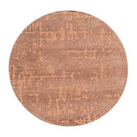 TEPPICH Za Copper Structures 140/140 cm - Rosa, Textil (140/140cm) - Louis De Poortere