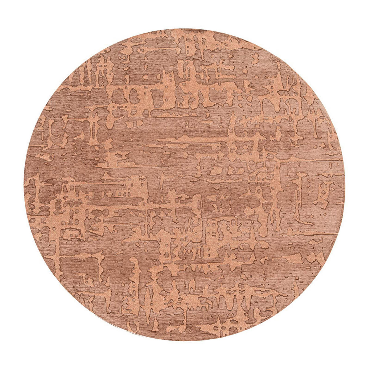 TEPPICH Za Copper Structures 140/140 cm - Rosa, Textil (140/140cm) - Louis De Poortere