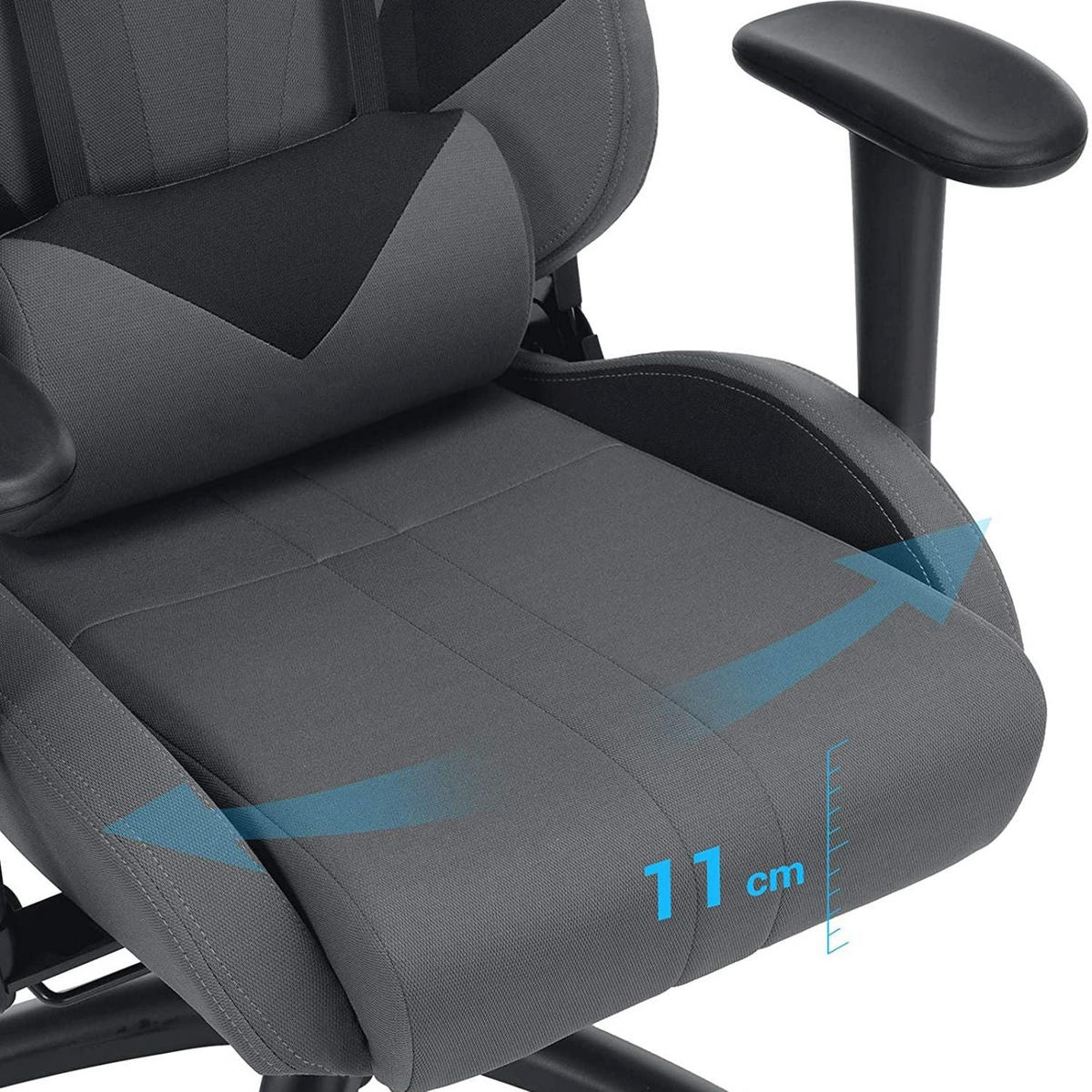 GAMING STUHL BÜROSTUHL - Schwarz, Leder (52/139/40cm) - Hansiro